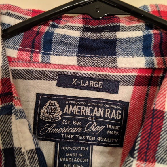 American Rags Flannel Button Down - Picture 3 of 3